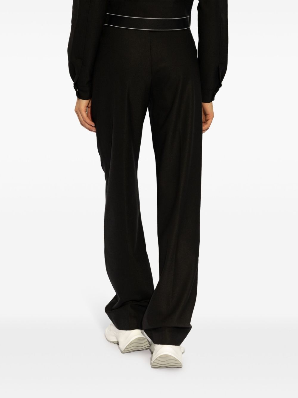 pressed-crease virgin wool trousers - 4