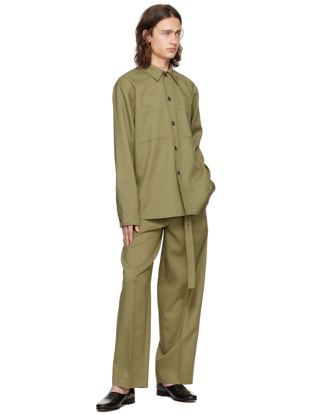 Green Belted Trousers - 4