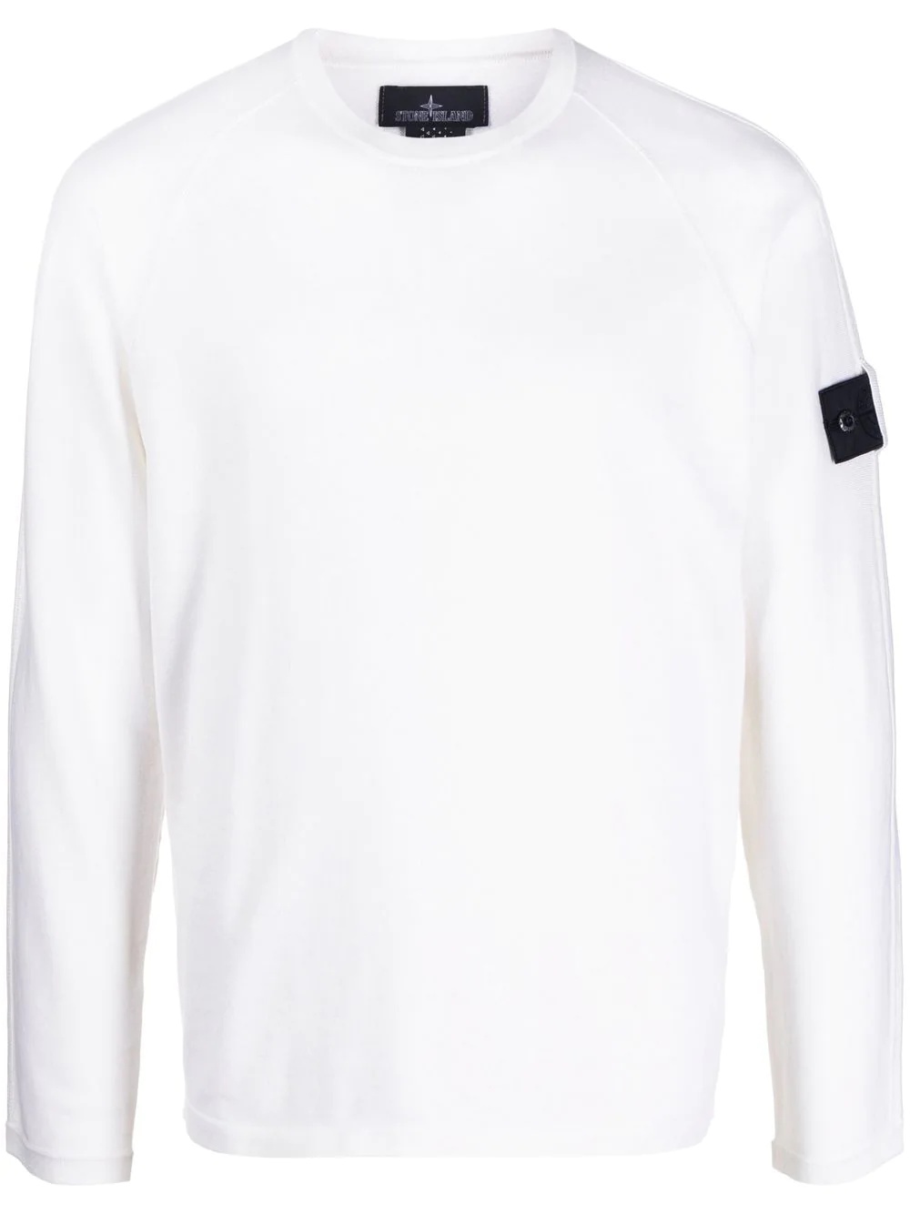 logo-patch long-sleeved jumper - 1