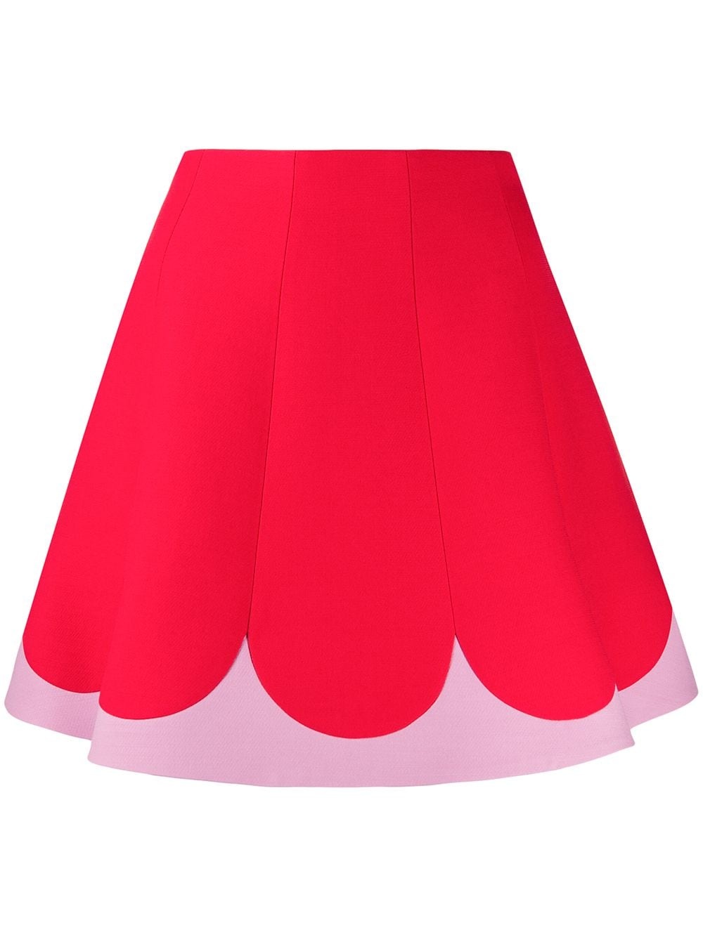 two tone A-line skirt - 1