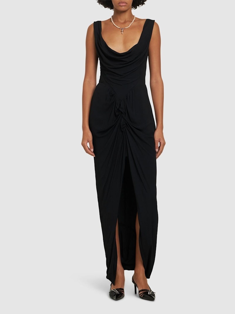 Panther viscose gown - 2