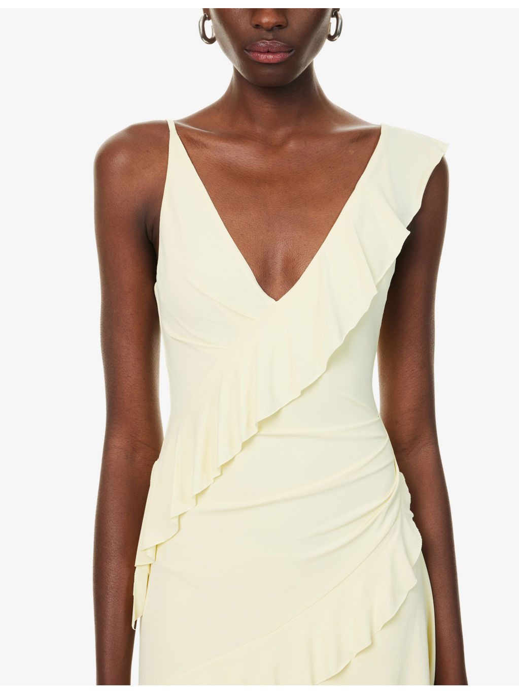 Marnie Asymmetric Stretch-Woven Midi Dress - 5