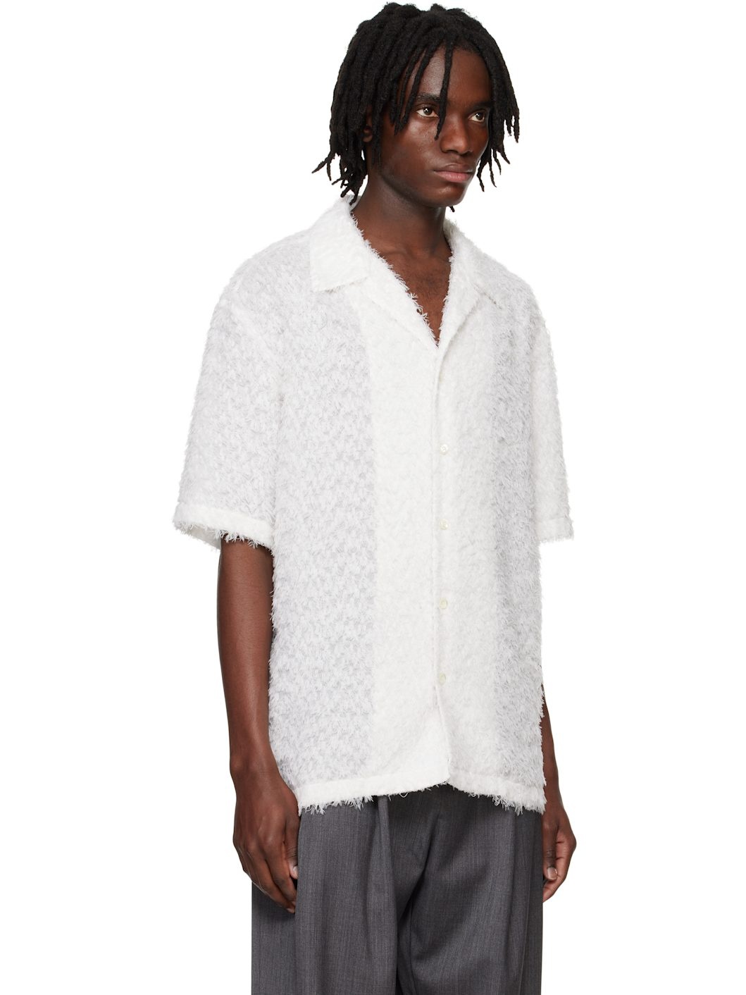 White Feather Camp Shirt - 2