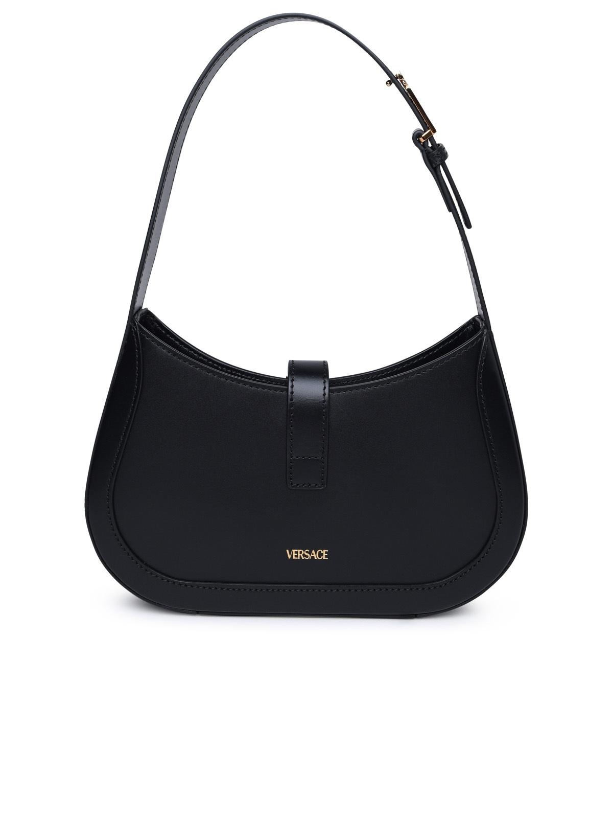 Versace Black Leather Bag Woman - 3