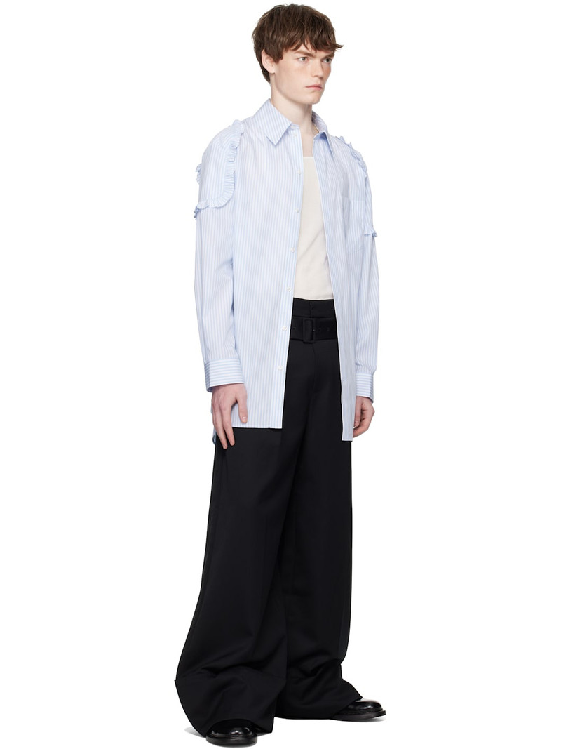 Simone Rocha Black Wide Leg Multi Belt Loop Trousers outlook