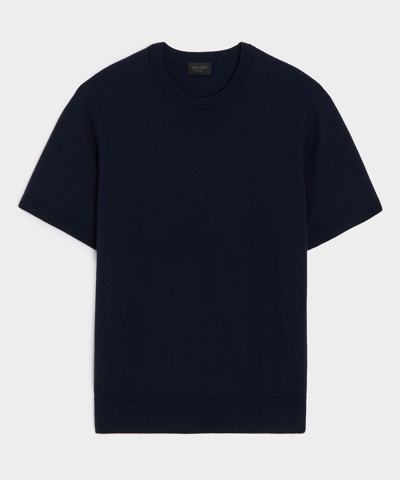 Cotton-Cashmere Sweater Tee 1