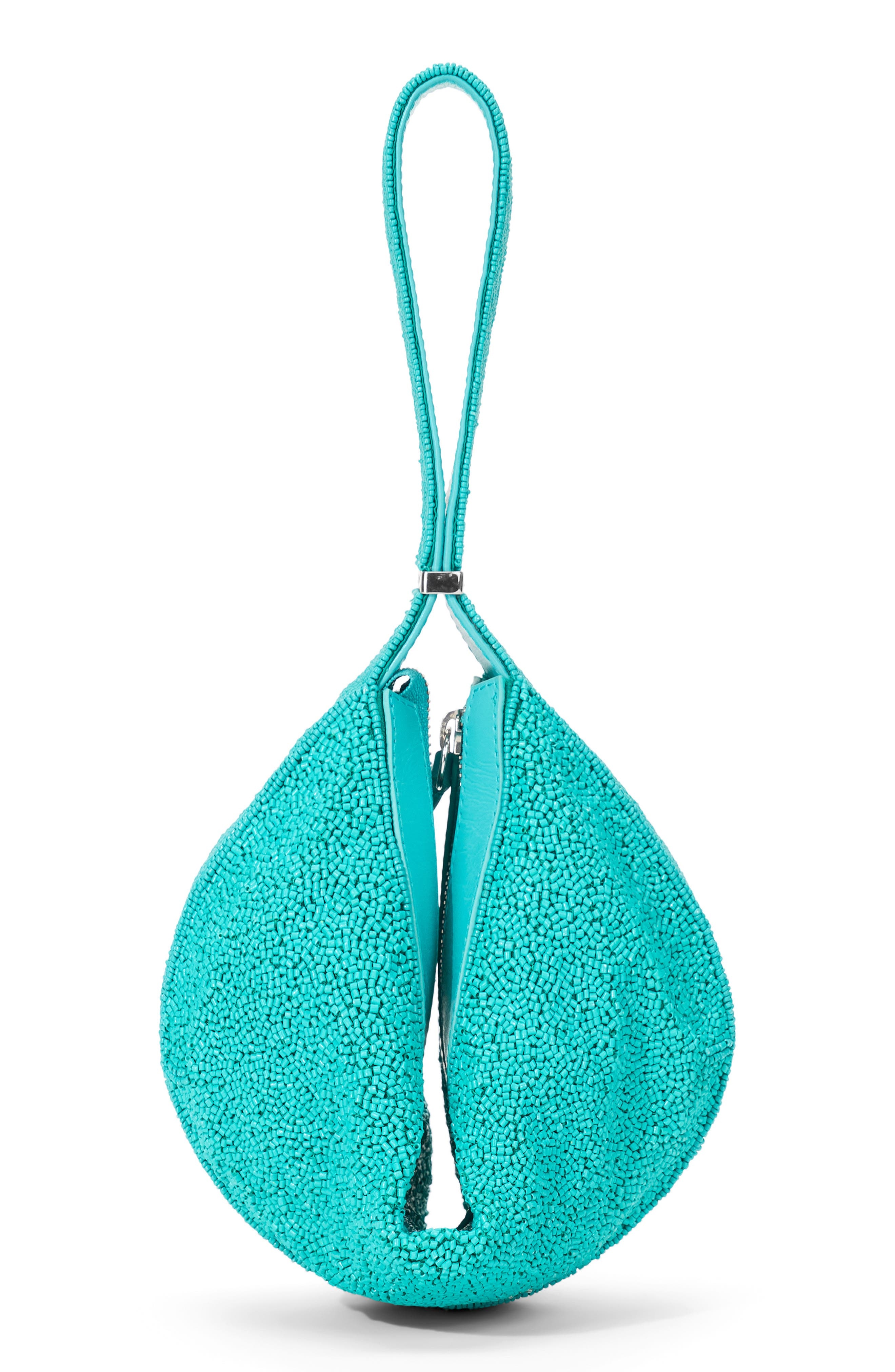 STAUD Demy Convertible Leather Shoulder Bag in Teal at Nordstrom - 2