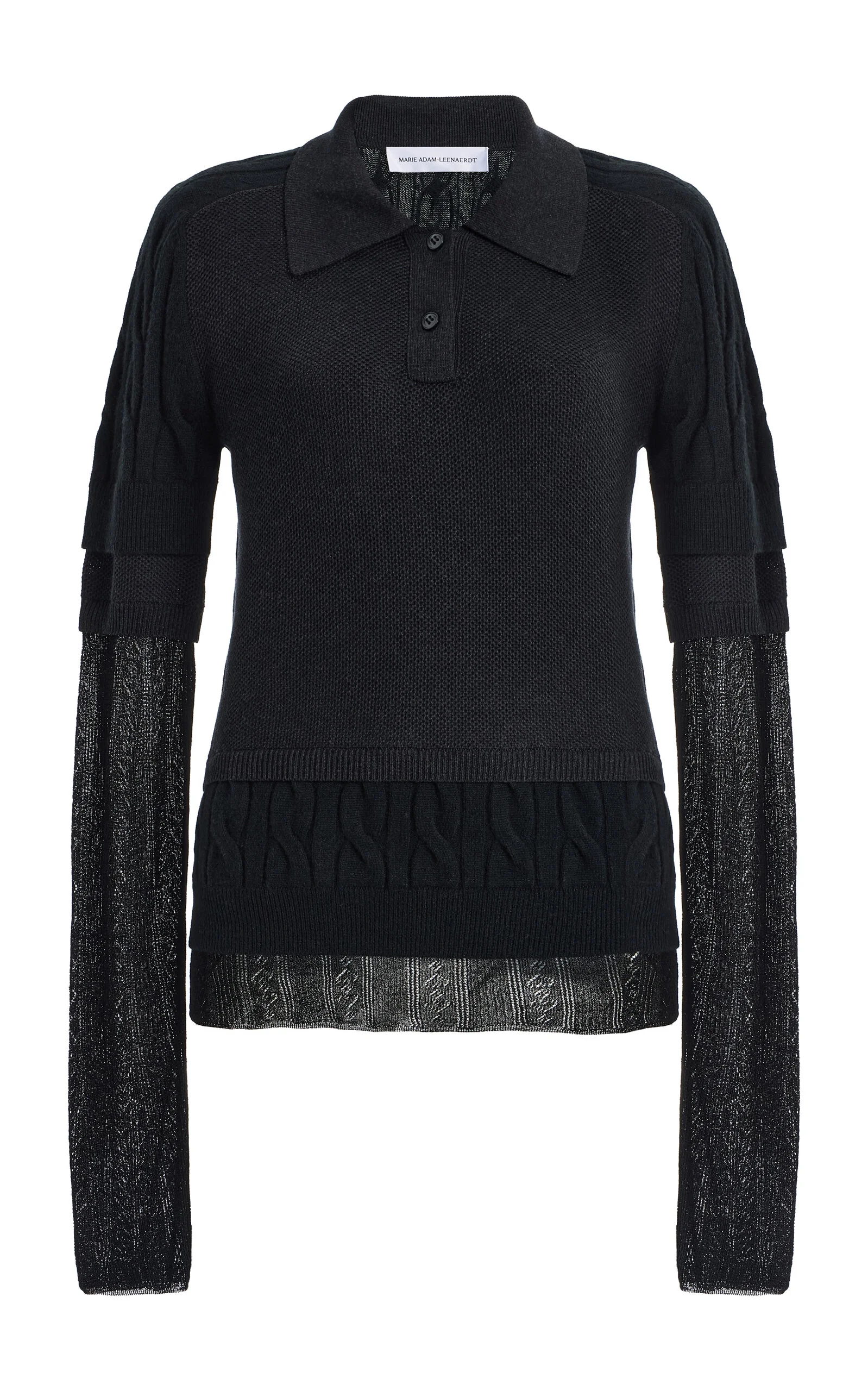 Polo All In Cotton-Wool Top black - 1