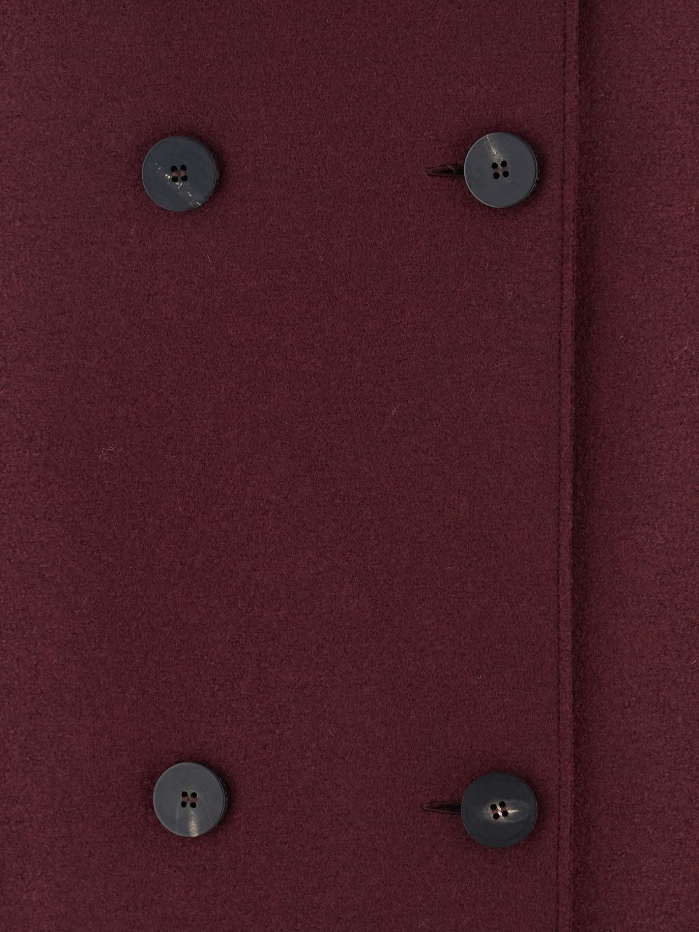 high-neck double-breasted coat - 3