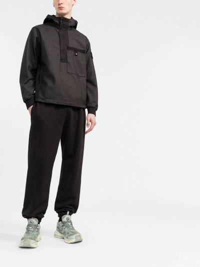 Stone Island Compass-patch hooded jacket outlook