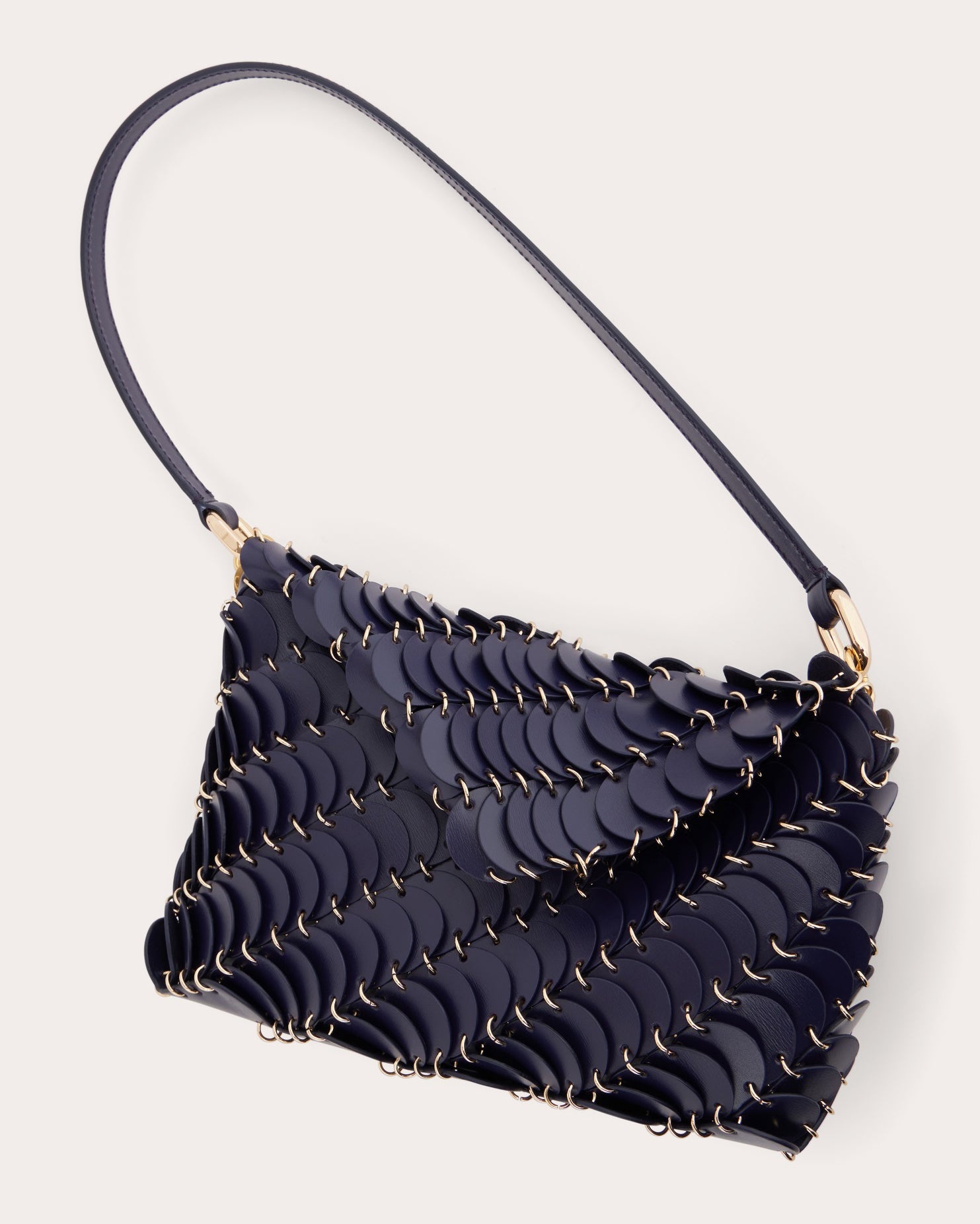 Paco Embellished Leather Shoulder Bag - 3
