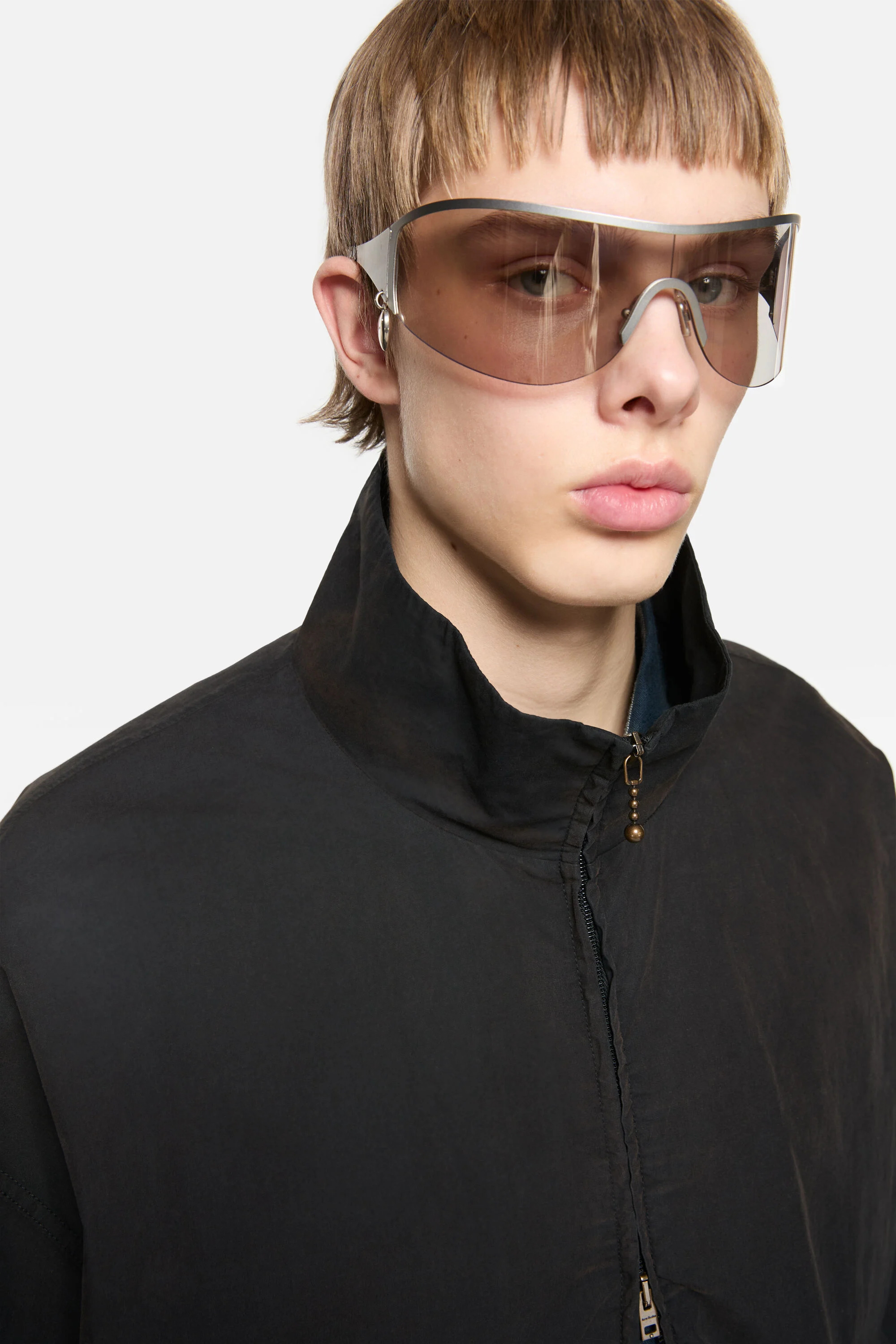 Metal frame sunglasses - Silver/transparent - 3