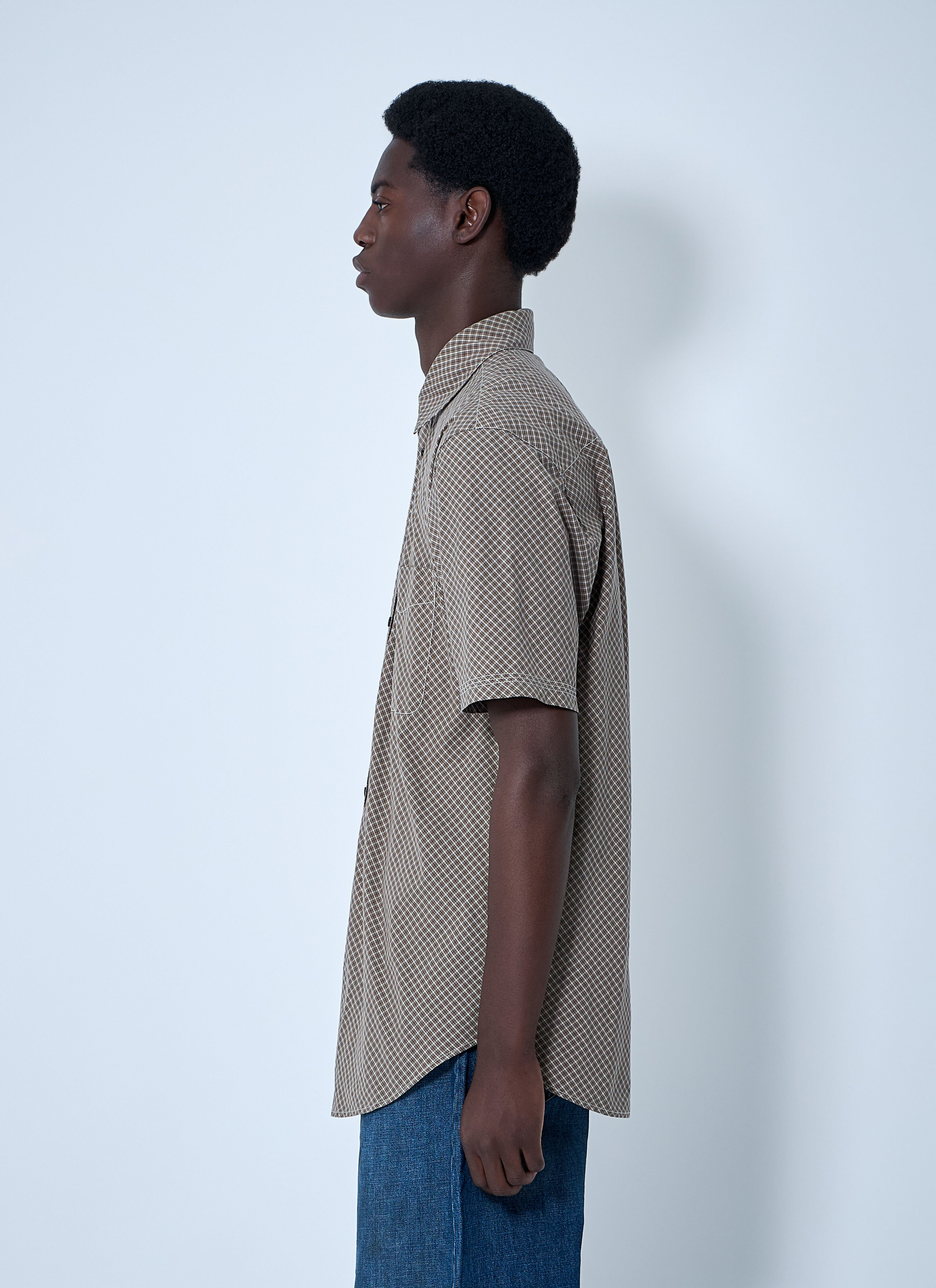 Woven Plaid Shirt - 3