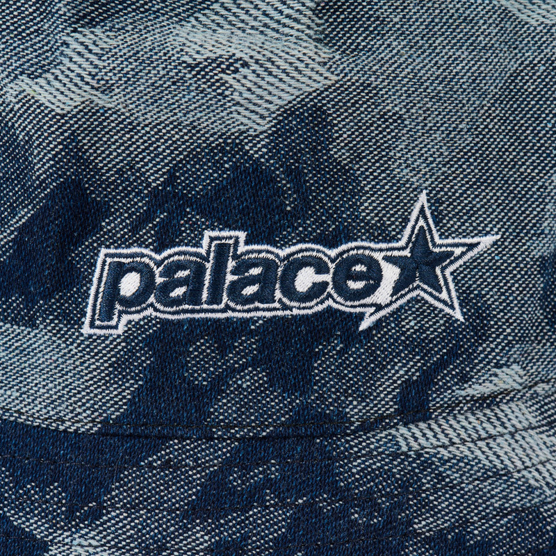 P STAR BUCKET HAT STONEWASH DENIM 3