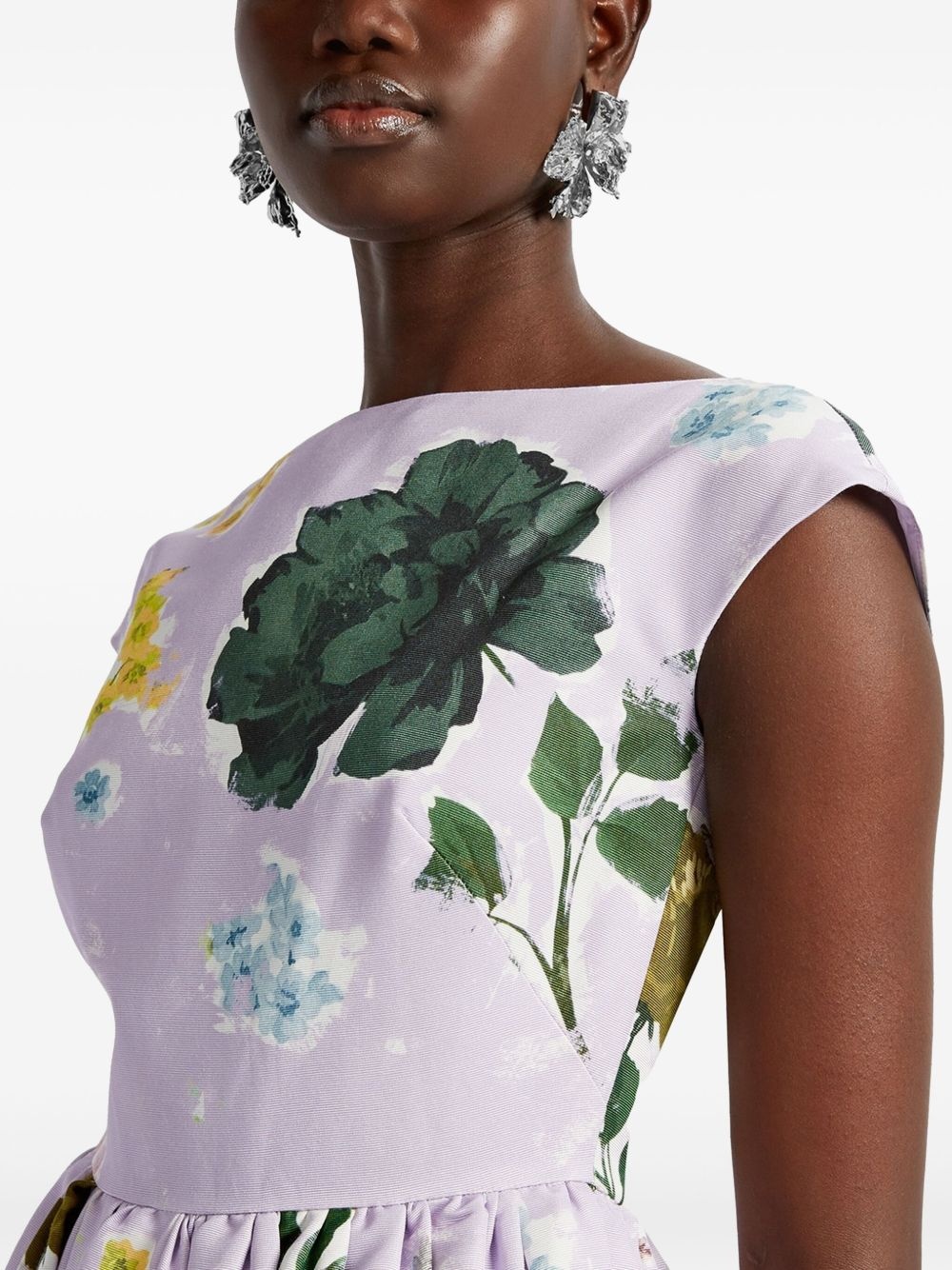 boat-neck midi dress - 5