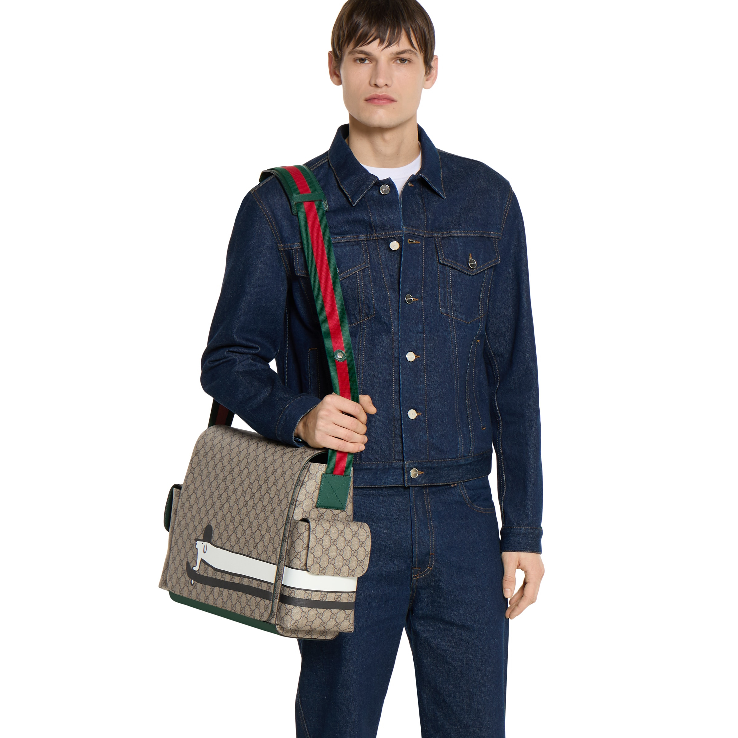 Large printed GG changing bag - 3