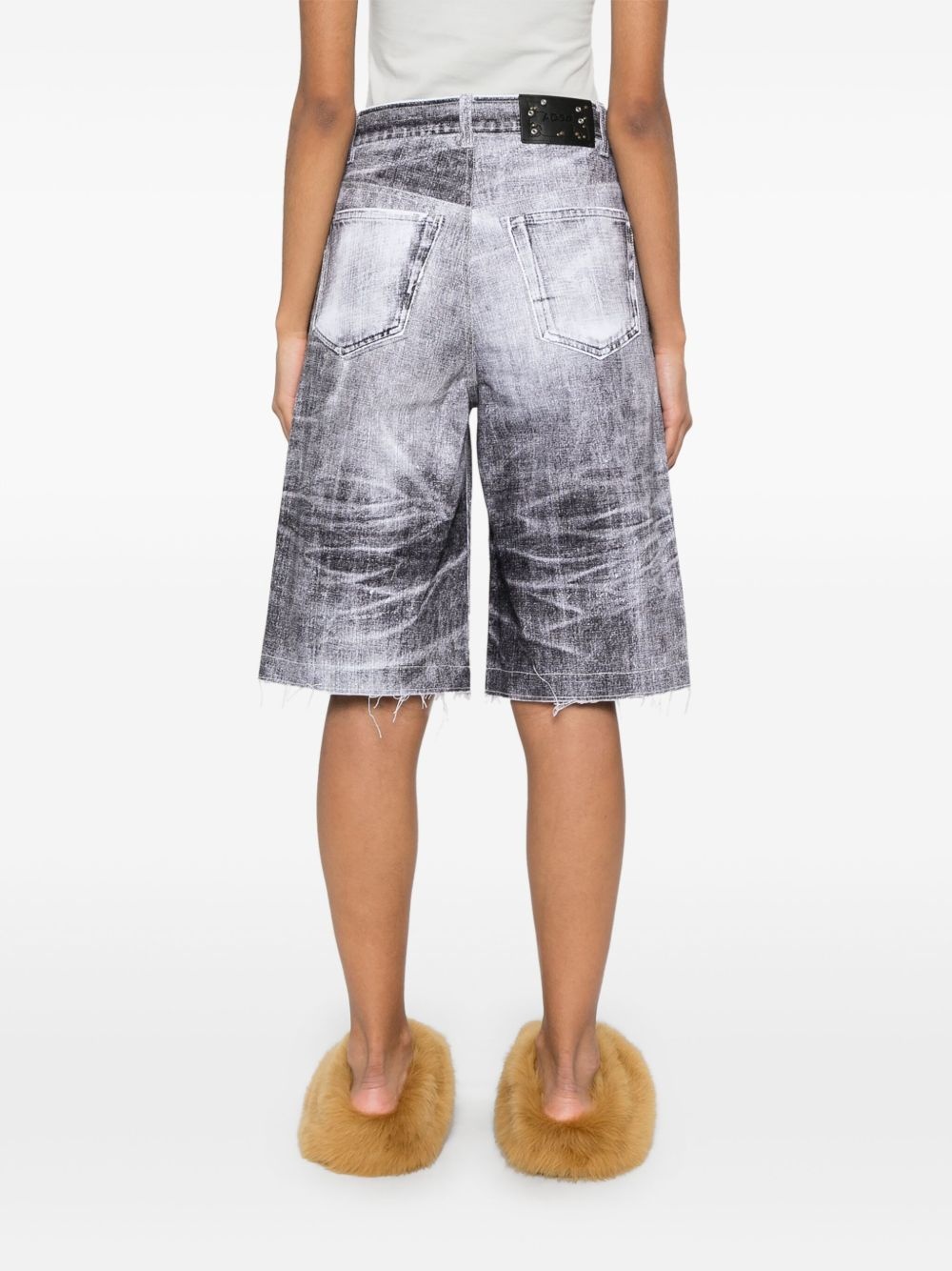 Andersson Bell lace-panels denim shorts | REVERSIBLE
