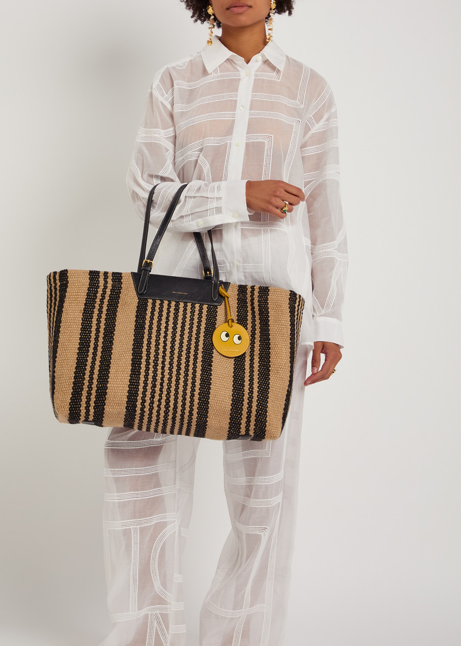 Anya Hindmarch Striped Raffia Tote - 5