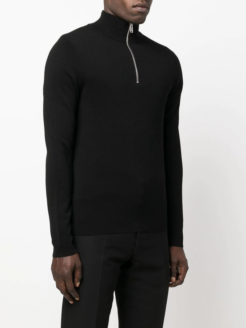 Sandro half-zip fitted jumper outlook