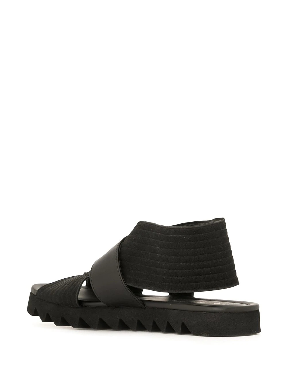 criss cross ridged sole sandals - 3