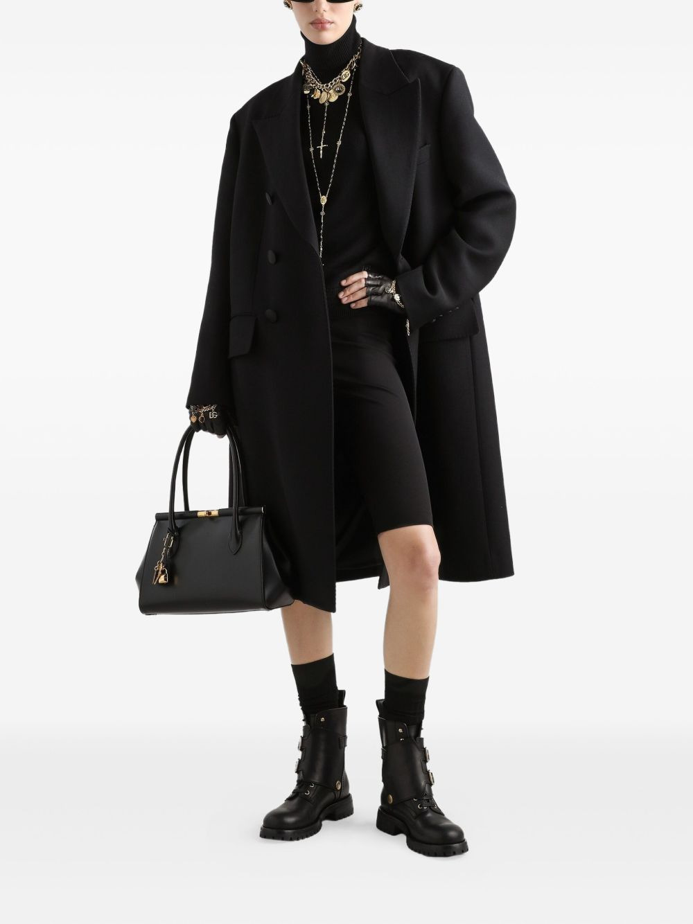 turtleneck ribbed jumper - 2