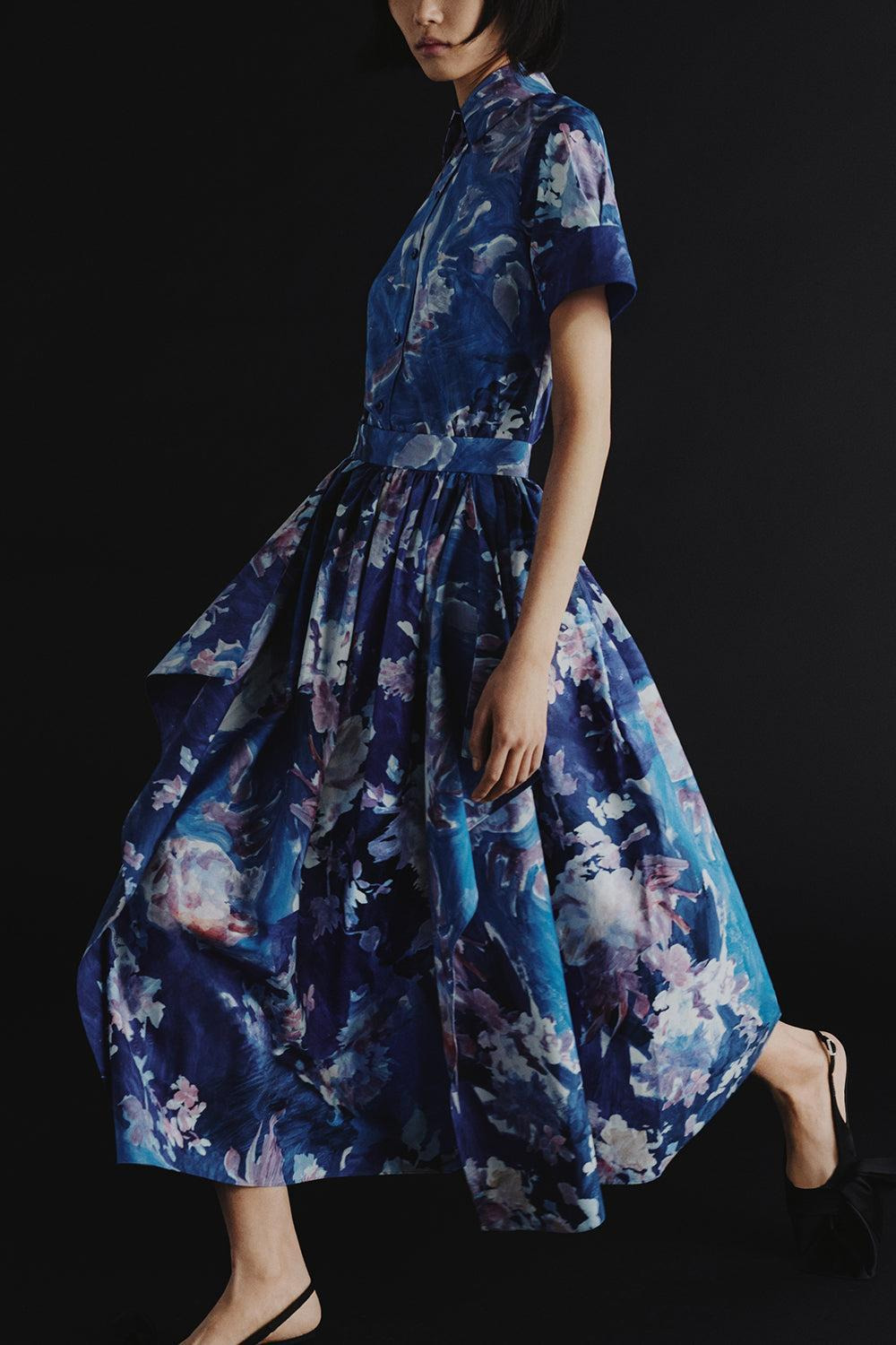 Gathered Midi Skirt - 2