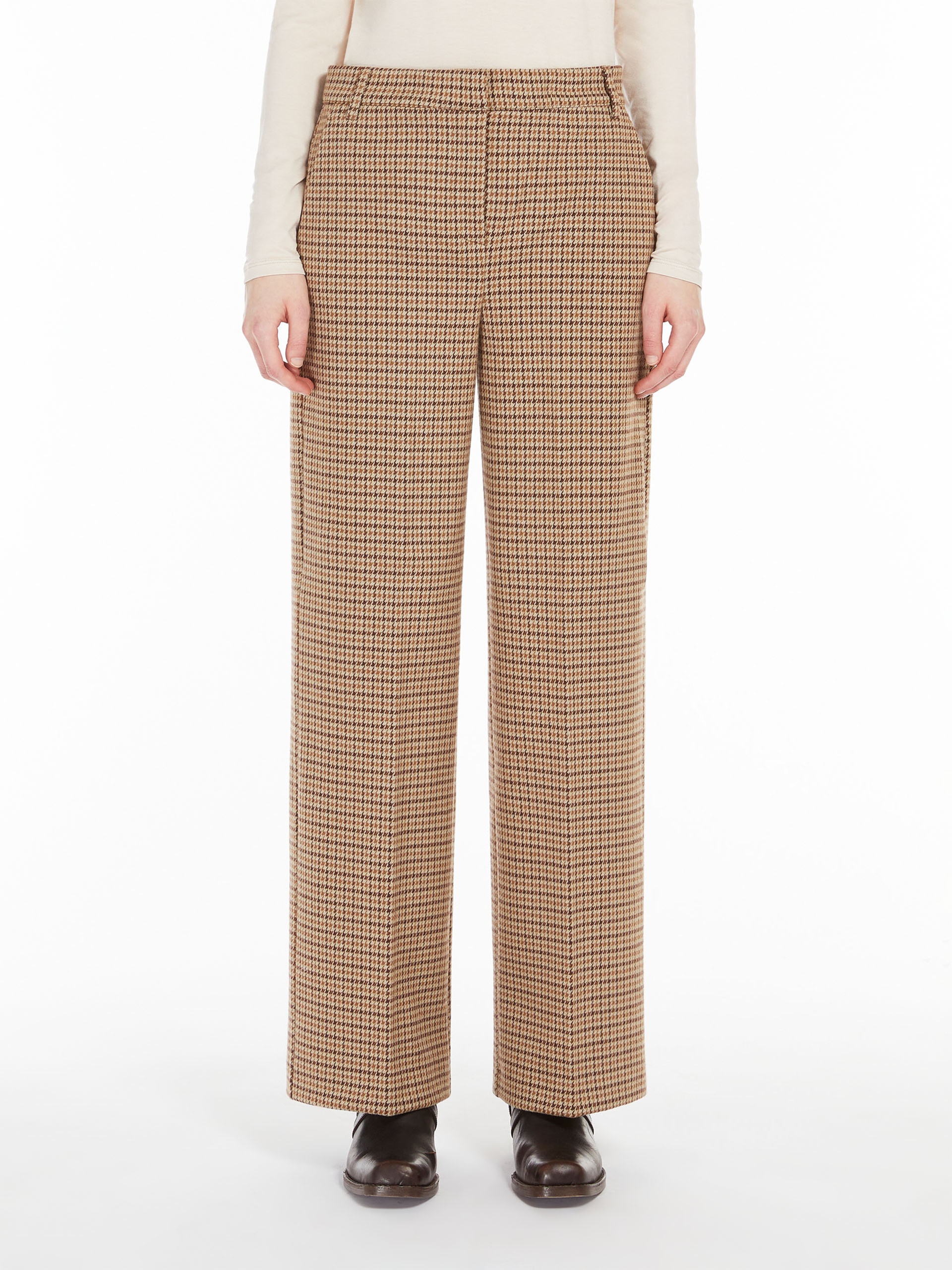 PANETTO Jacquard flannel trousers - 3