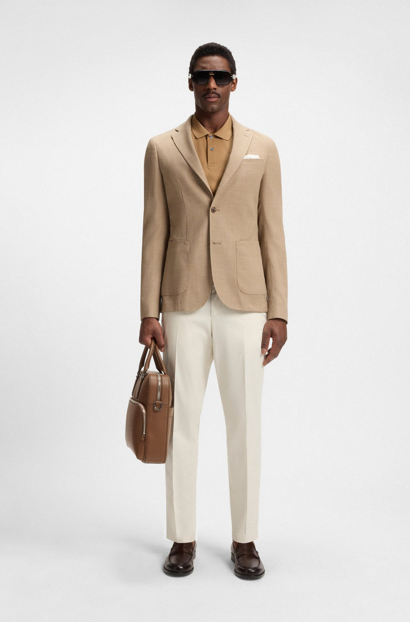 BOSS GRAINED ITALIAN-LEATHER DOCUMENT CASE WITH EMBOSSED LOGO outlook