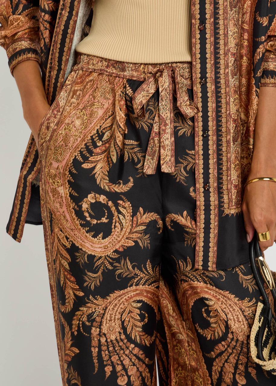 Zimmermann Hypnotic Track Printed Silk Trousers - 5