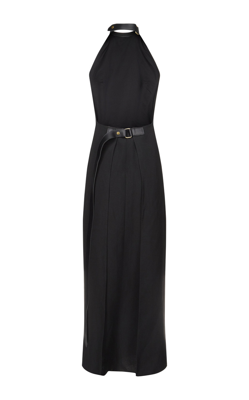 Silke Halterneck Apron Dress black 3