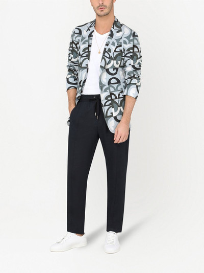 Dolce & Gabbana DG Logo single-breasted blazer outlook