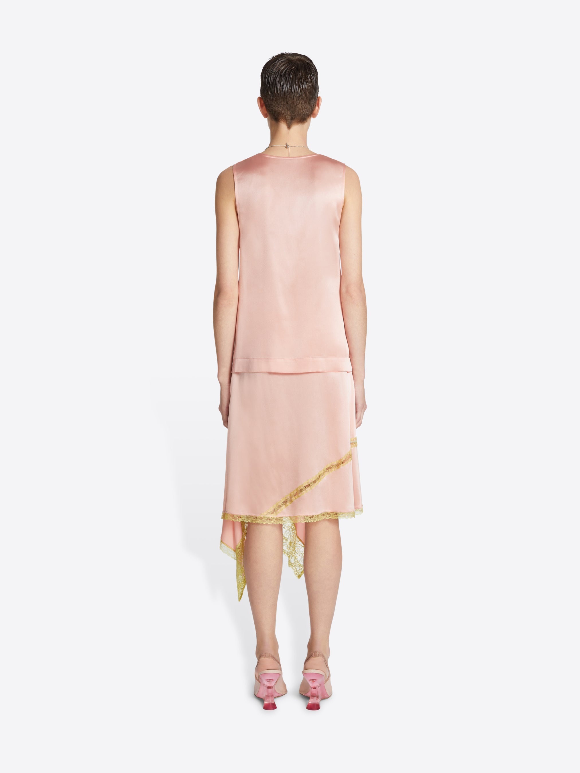 ASYMMETRICAL SILK SKIRT - 4