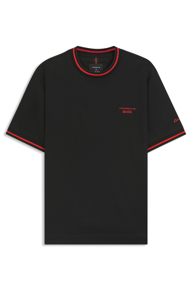 PORSCHE X BOSS COTTON T-SHIRT WITH MOISTURE-CONTROL FINISH 1