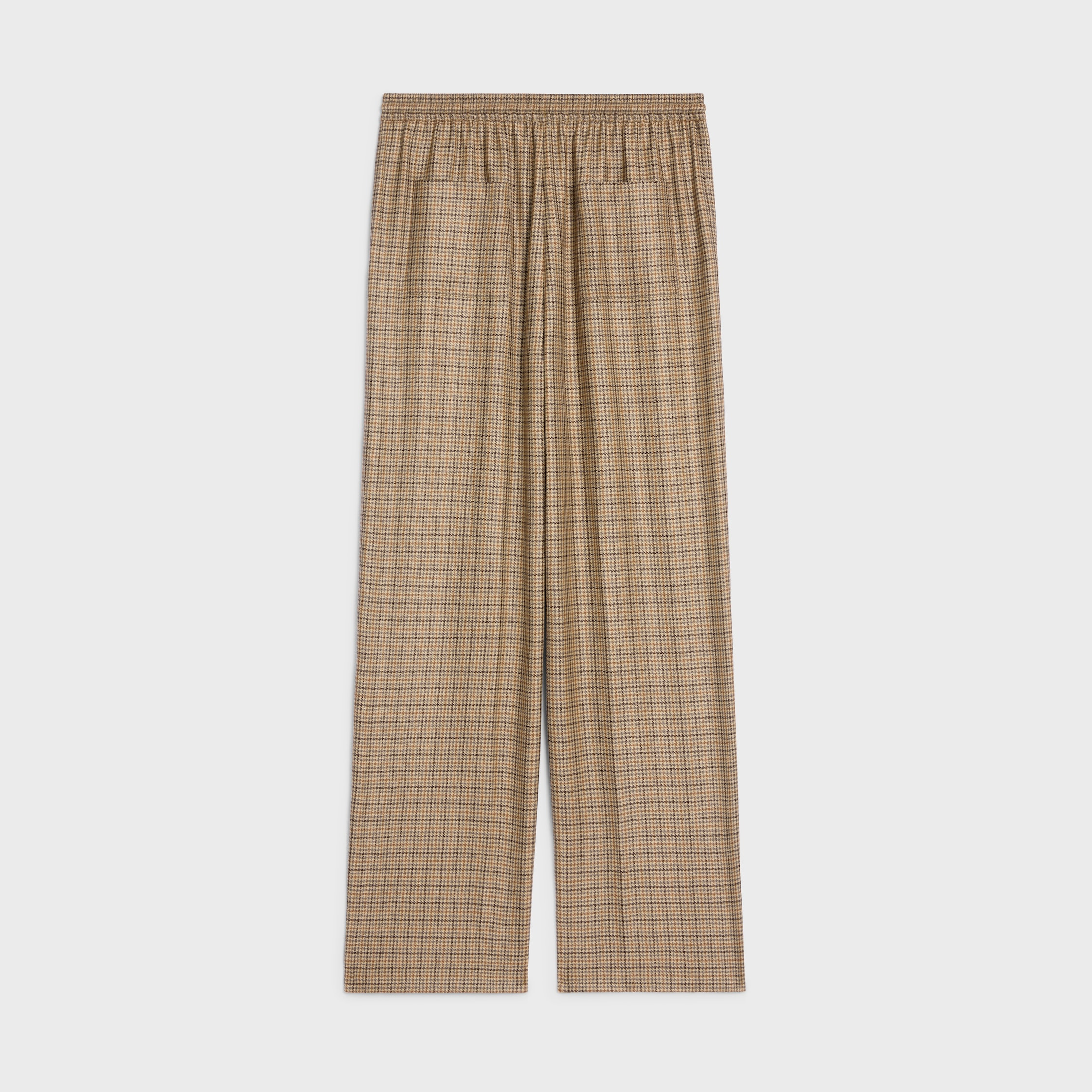jogging pants in checked cashmere - 2