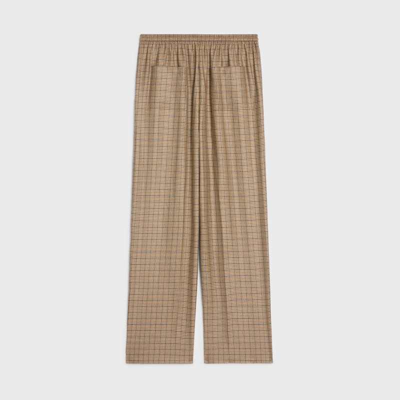 CELINE jogging pants in checked cashmere outlook