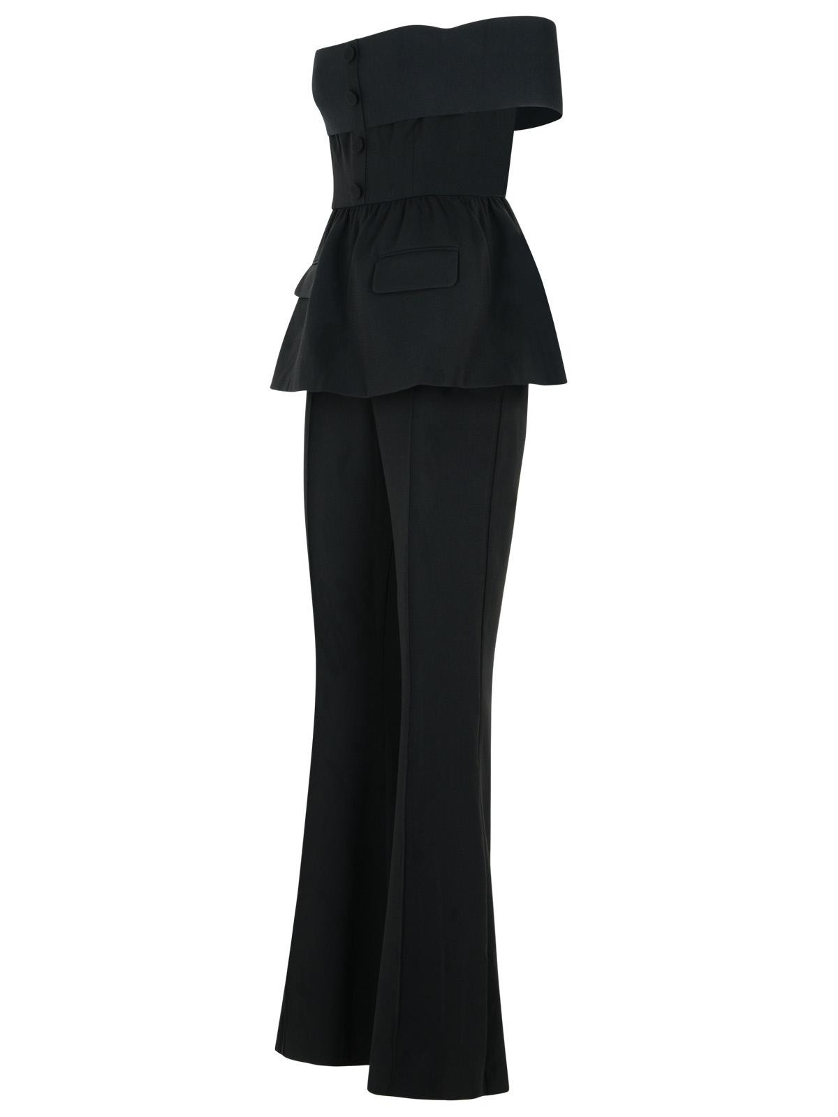 Self Portrait 'Bardorot' Jumpsuit In Black Acetate Blend Women - 2