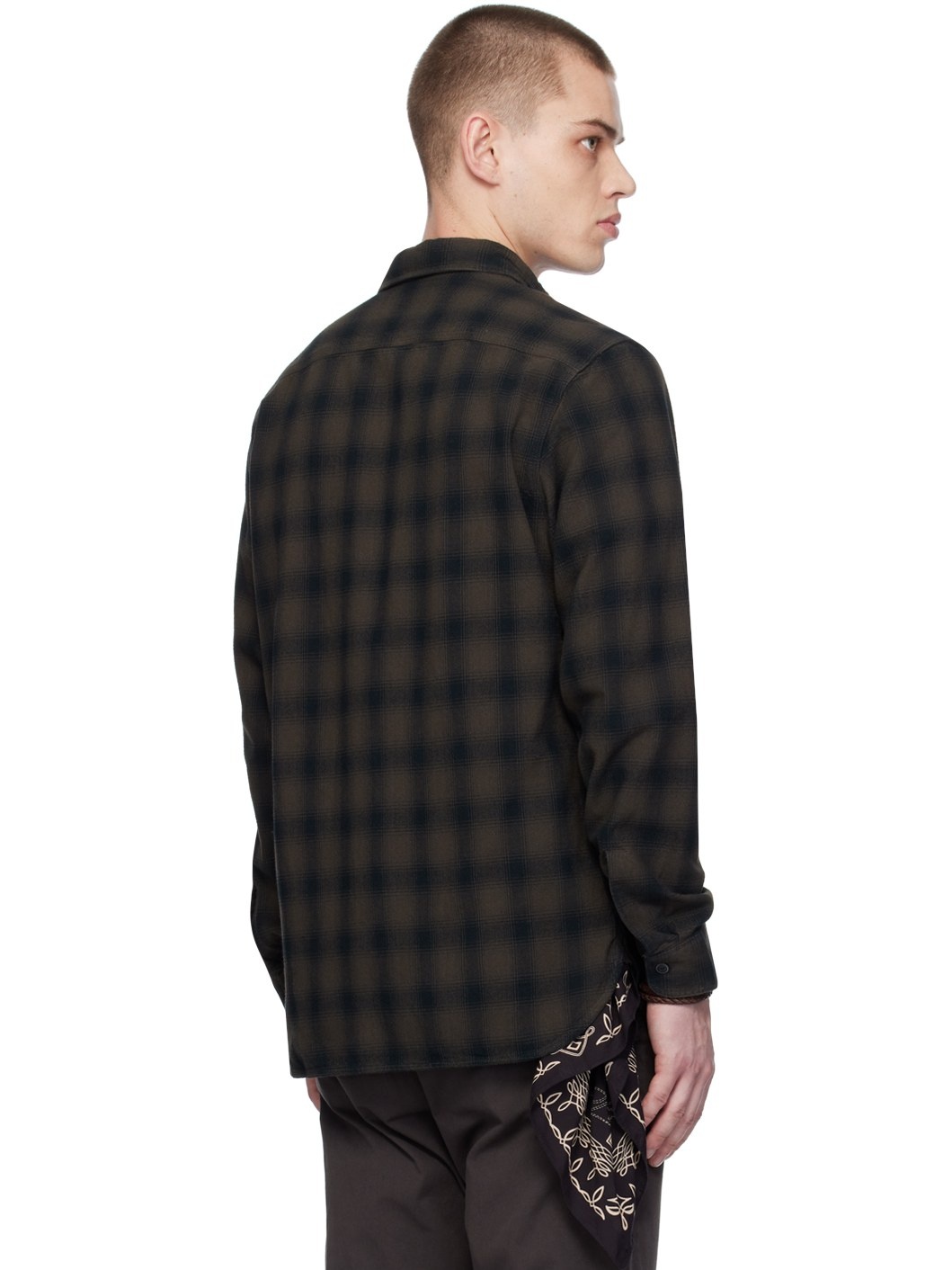 Black & Brown Check Shirt - 3