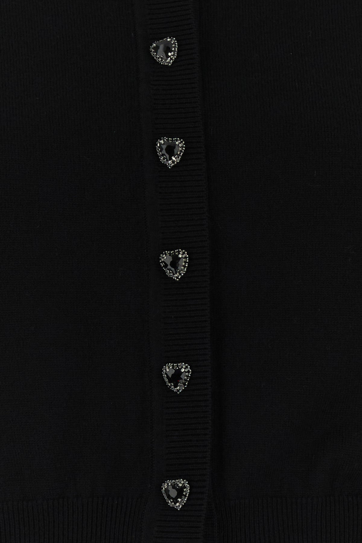 Black wool cardigan - 3