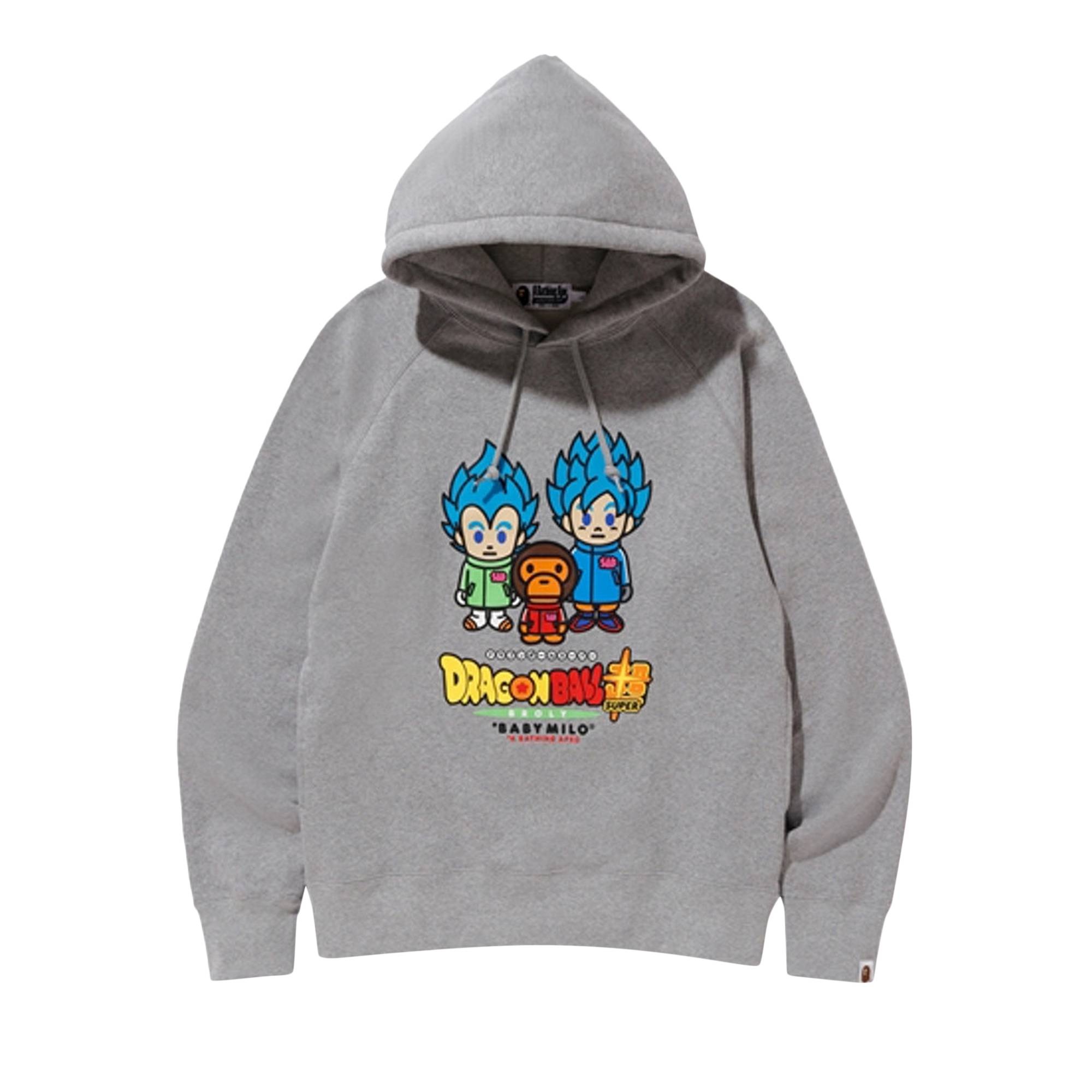 BAPE x Dragon Ball Z Super Son Goku & Vegeta Hoodie 'Grey' - 1