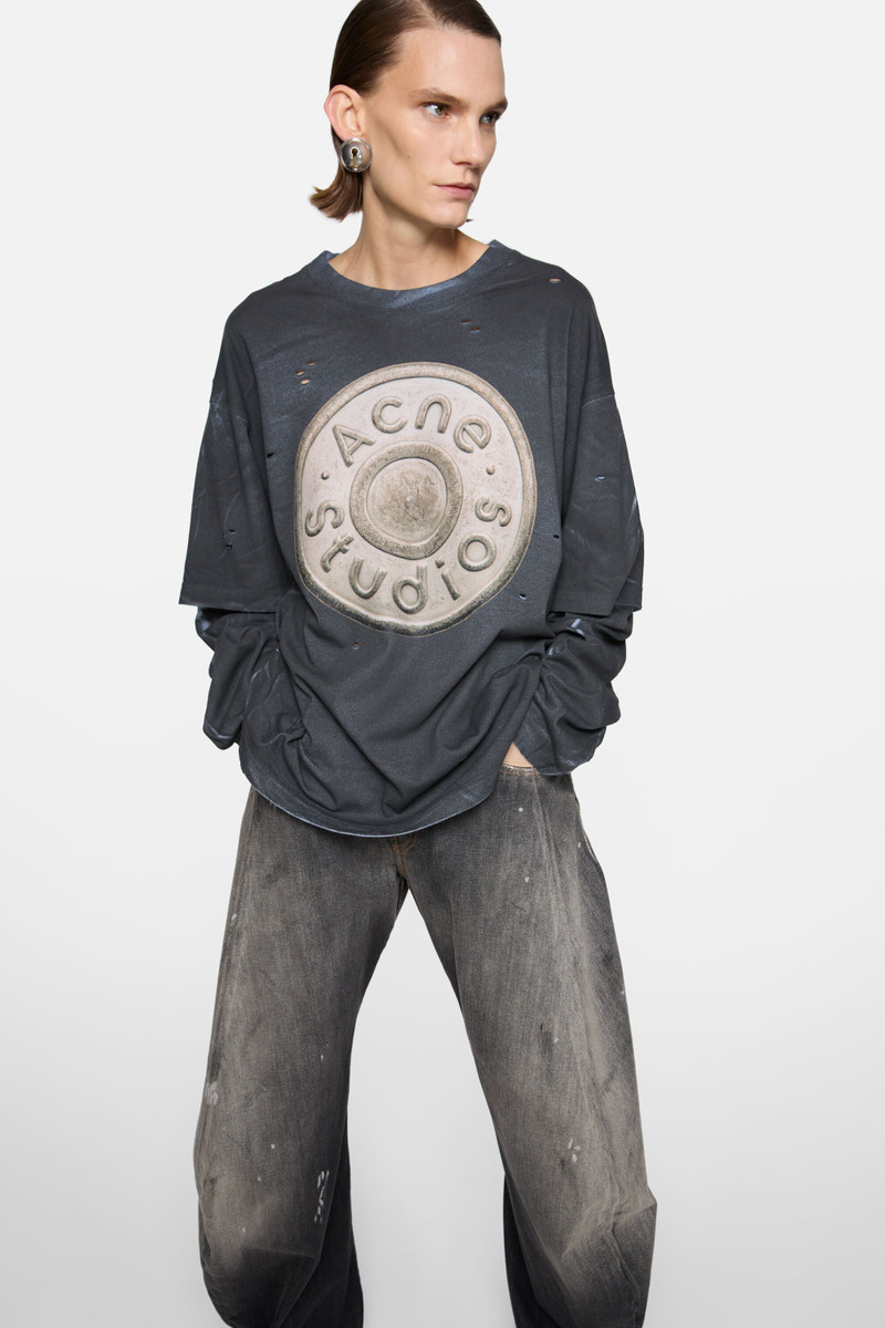 Layered logo t-shirt - Black 4