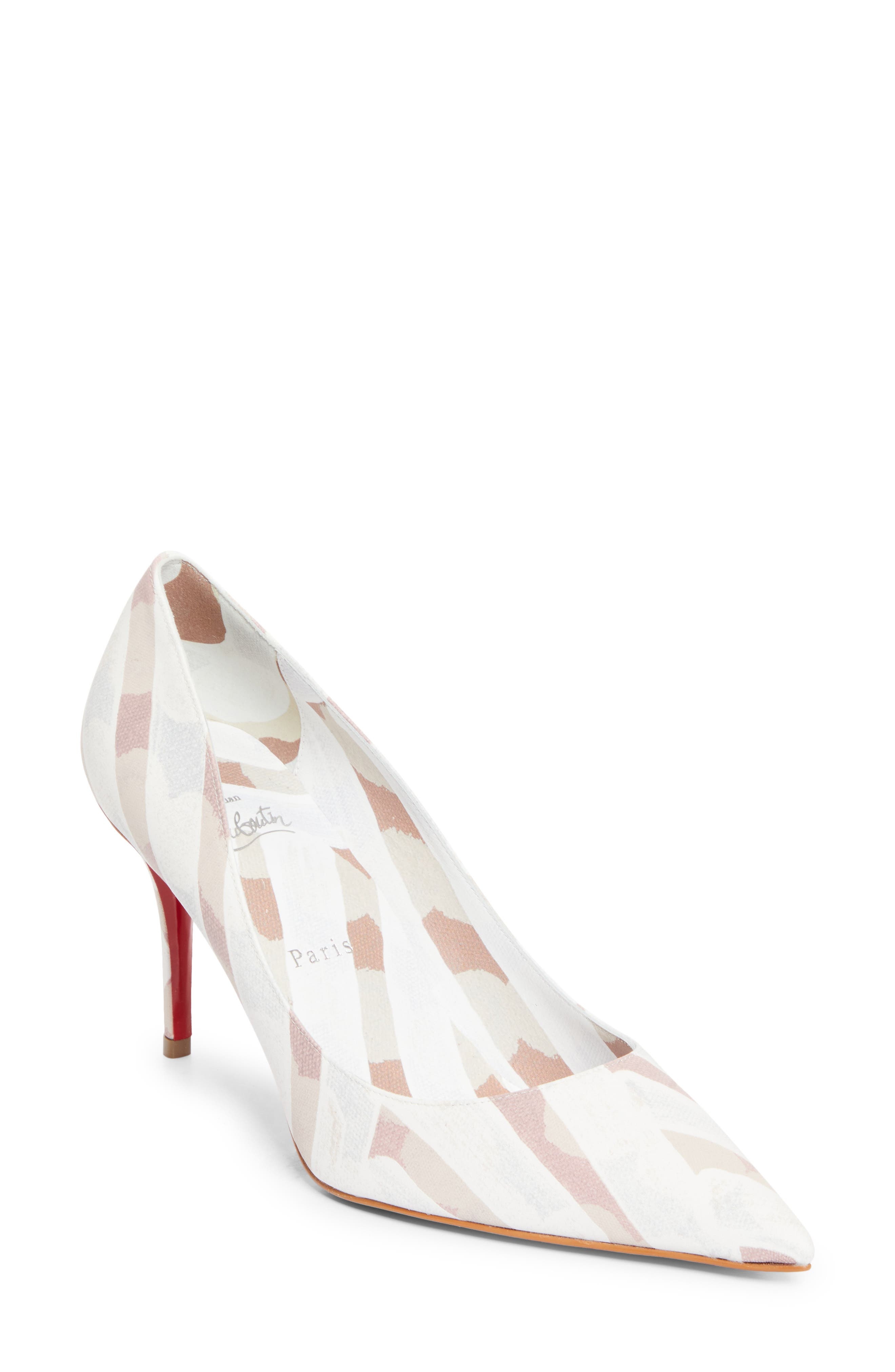 Christian Louboutin Miss Z Pointed Toe Pump in Multi Leche at Nordstrom - 1