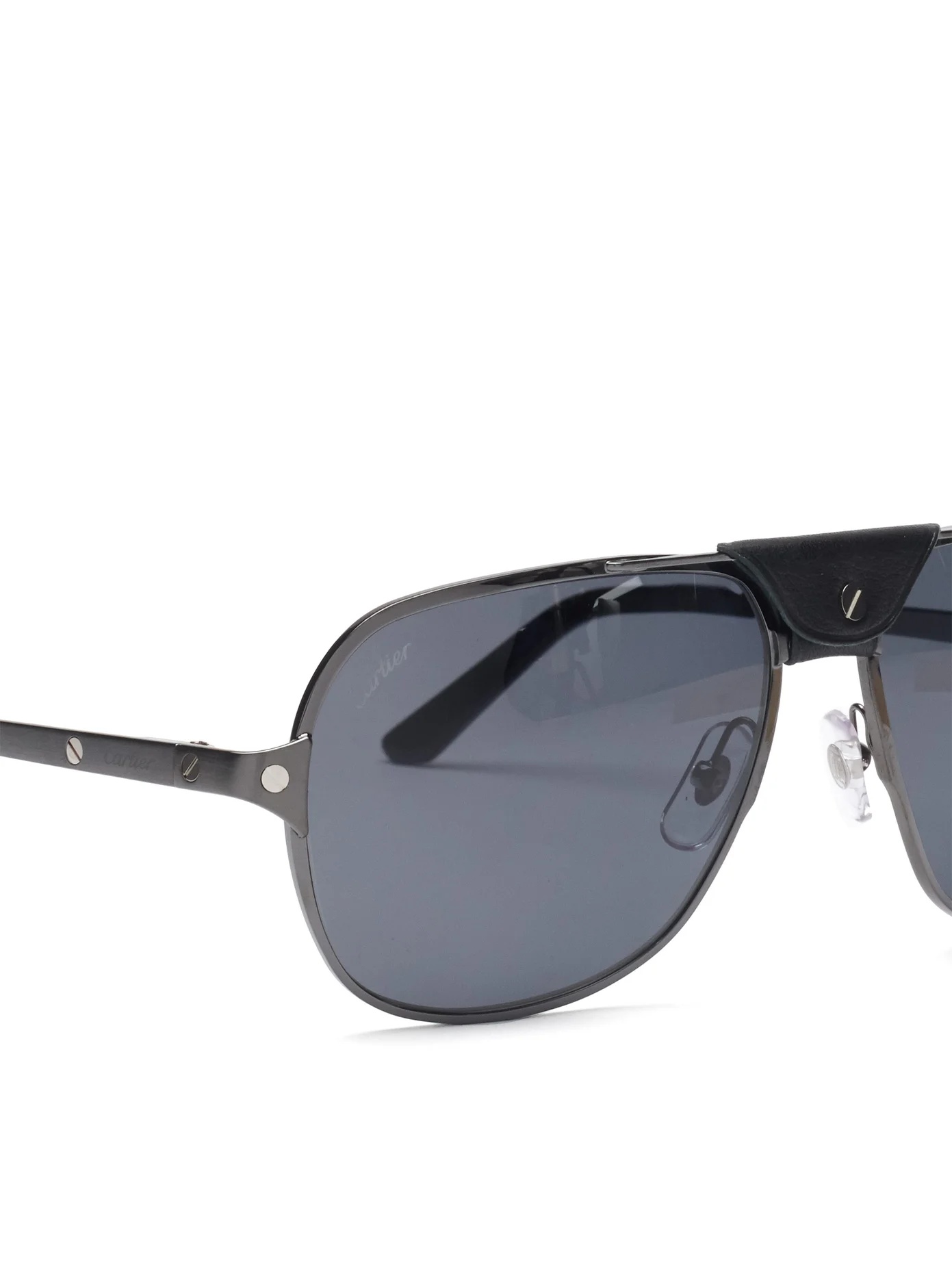 Santos de Cartier aviator metal sunglasses - 6