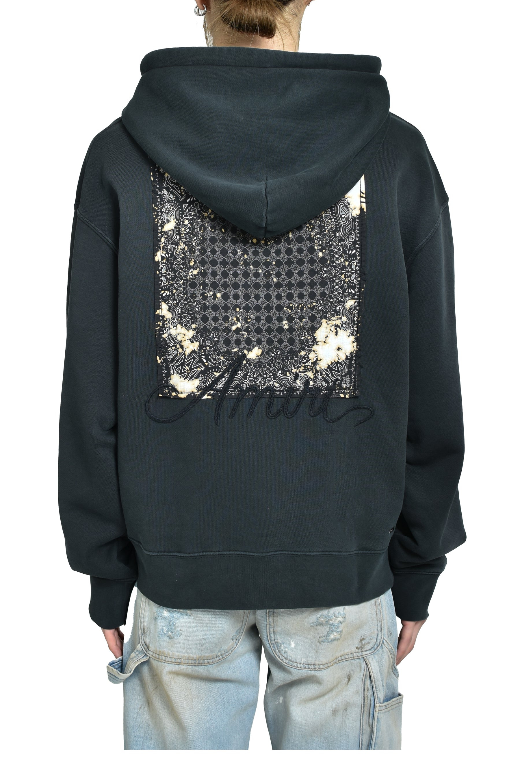 BLEACH BANDANA OS HOODIE / BLK - 2