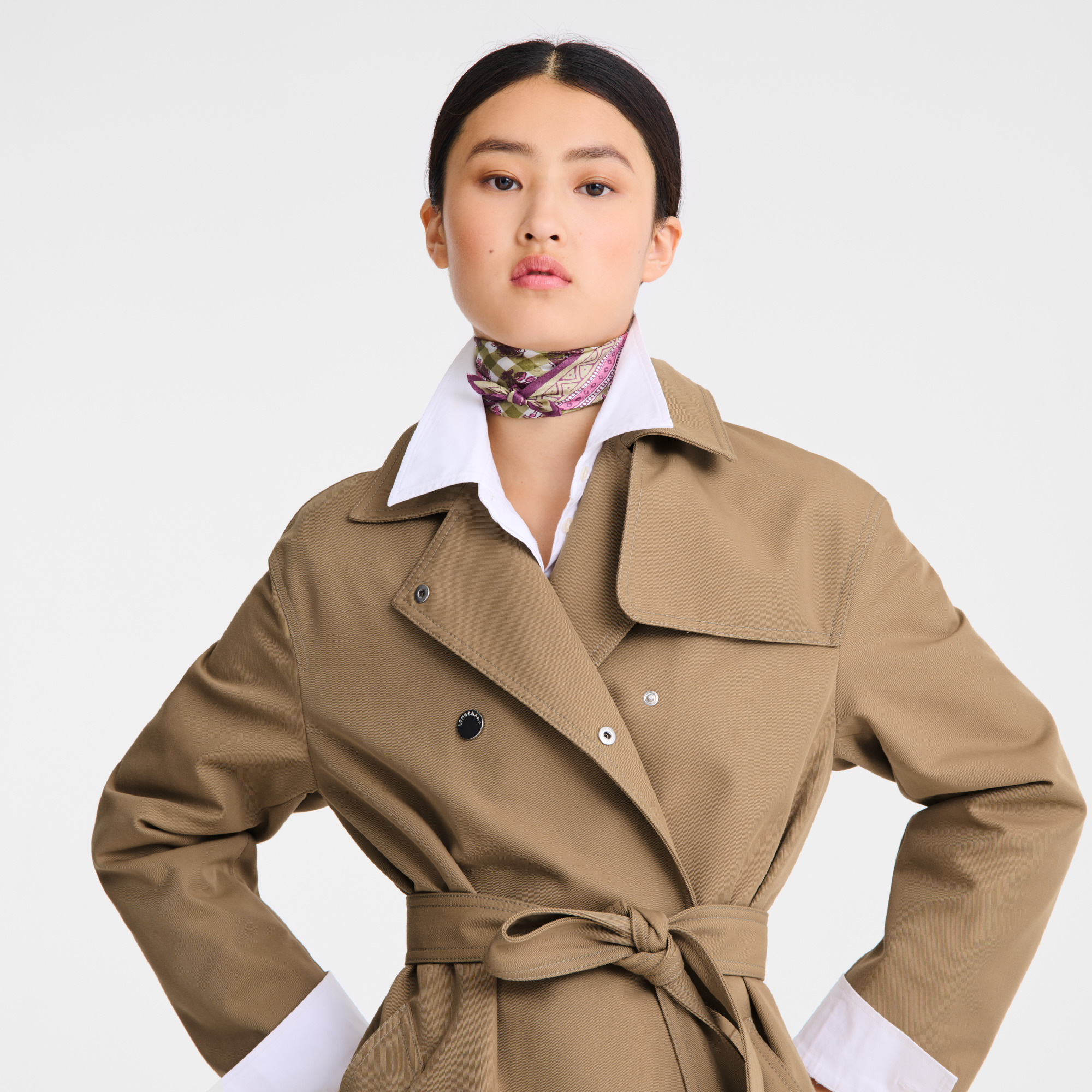 The Bucolic Escapade Silk scarf 50 Artichoke - OTHER - 3