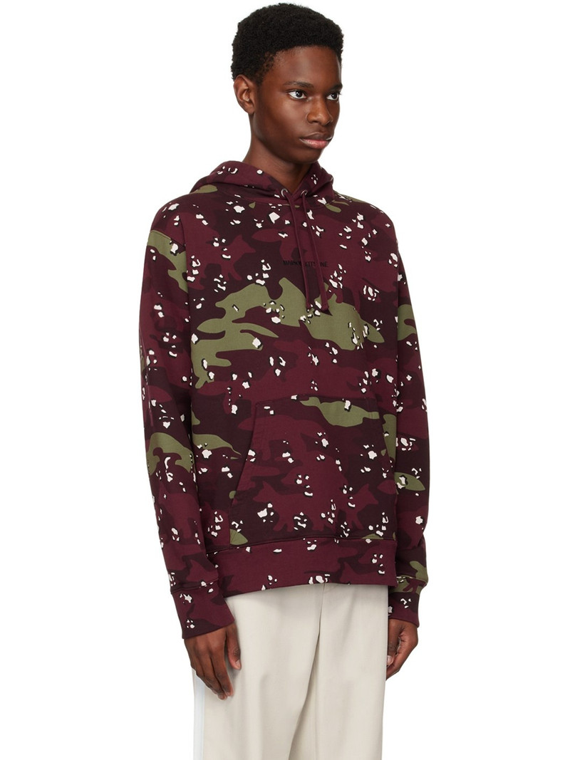 Burgundy Camo Fox Hoodie 2