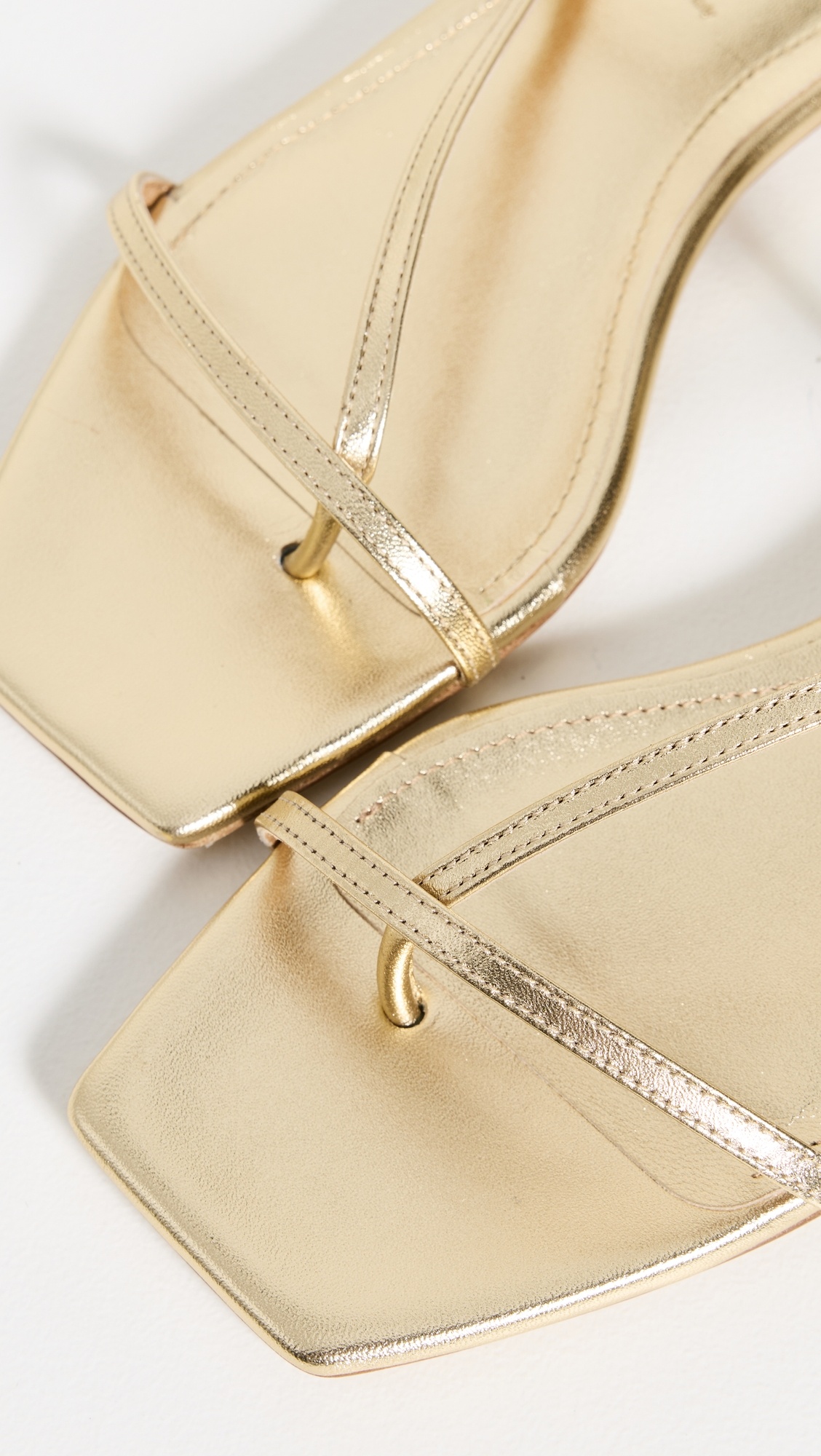 Ella Nappa Leather Laminated Sandals - 5