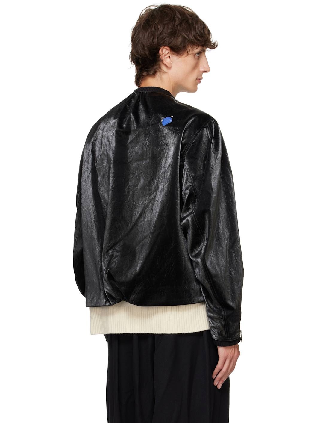 Black Product. 21 Faux-Leather Jacket - 3