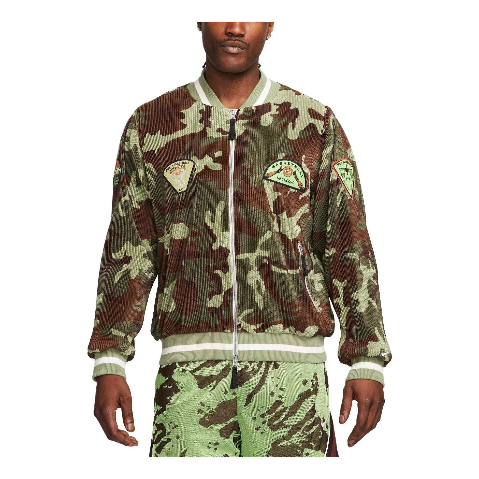 Nike Dri-FIT Full-Zip Basketball Jacket 'Camouflage' DX0424-259 - 1