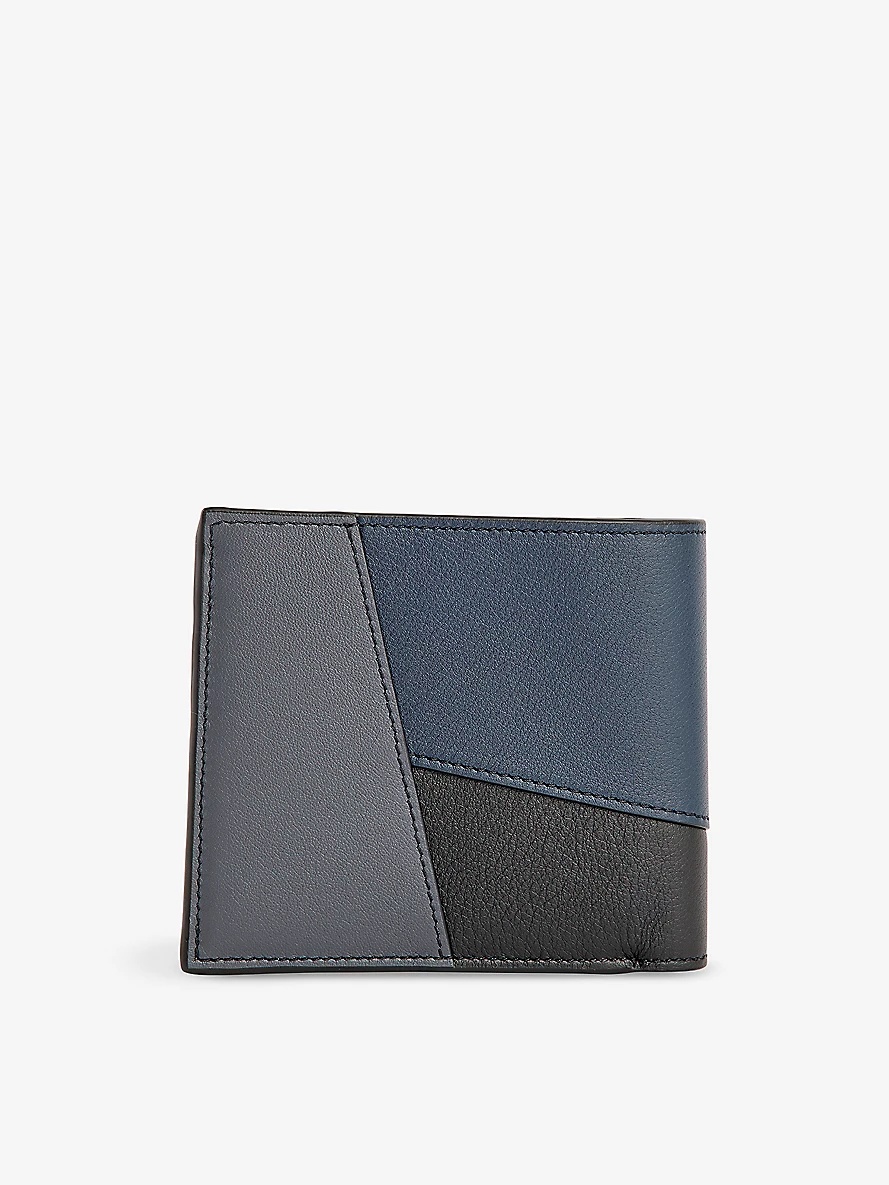 Puzzle Edge brand-debossed leather wallet - 3