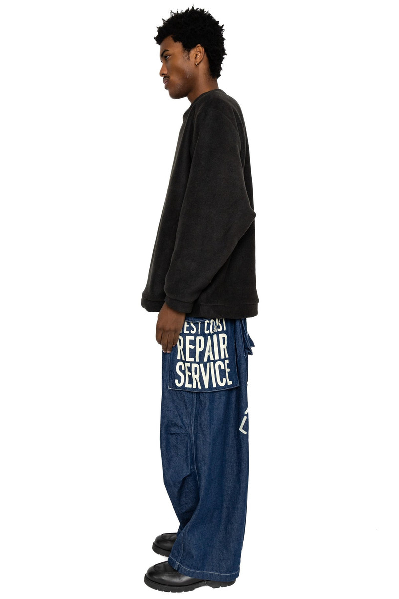 Kapital Reverse Fleece BIG SWT - Black outlook